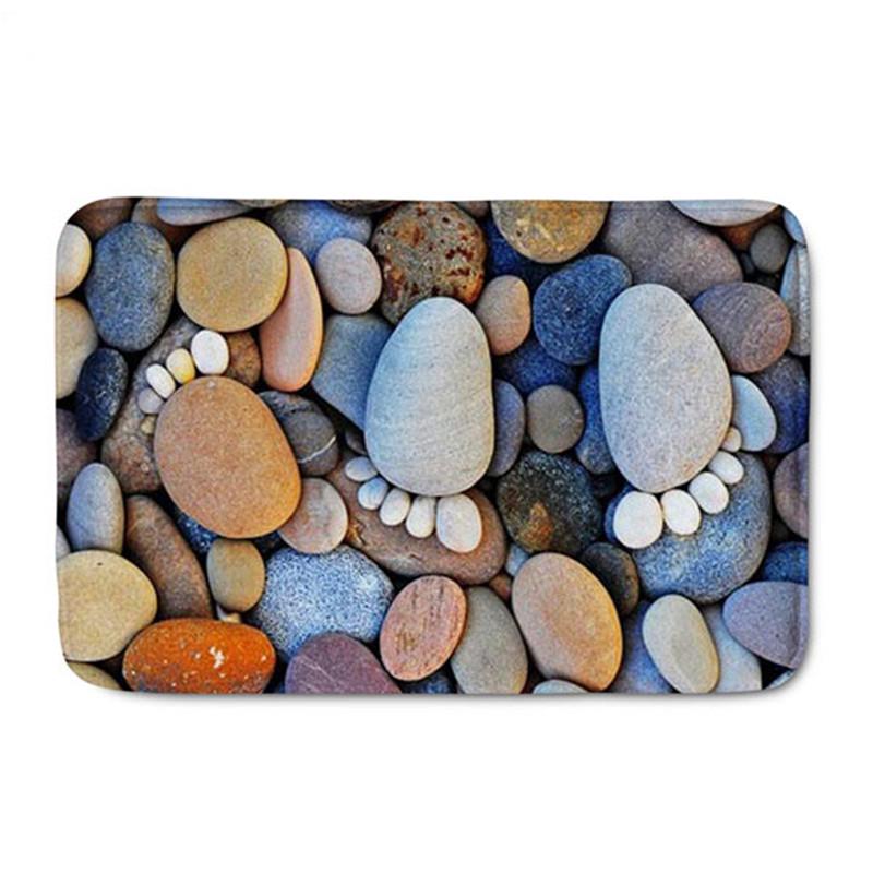 Забавный 3D ковер с каменным узором, напольное покрытие, дверной коврик для ванной, нескользящий кухонный коврик для прихожей