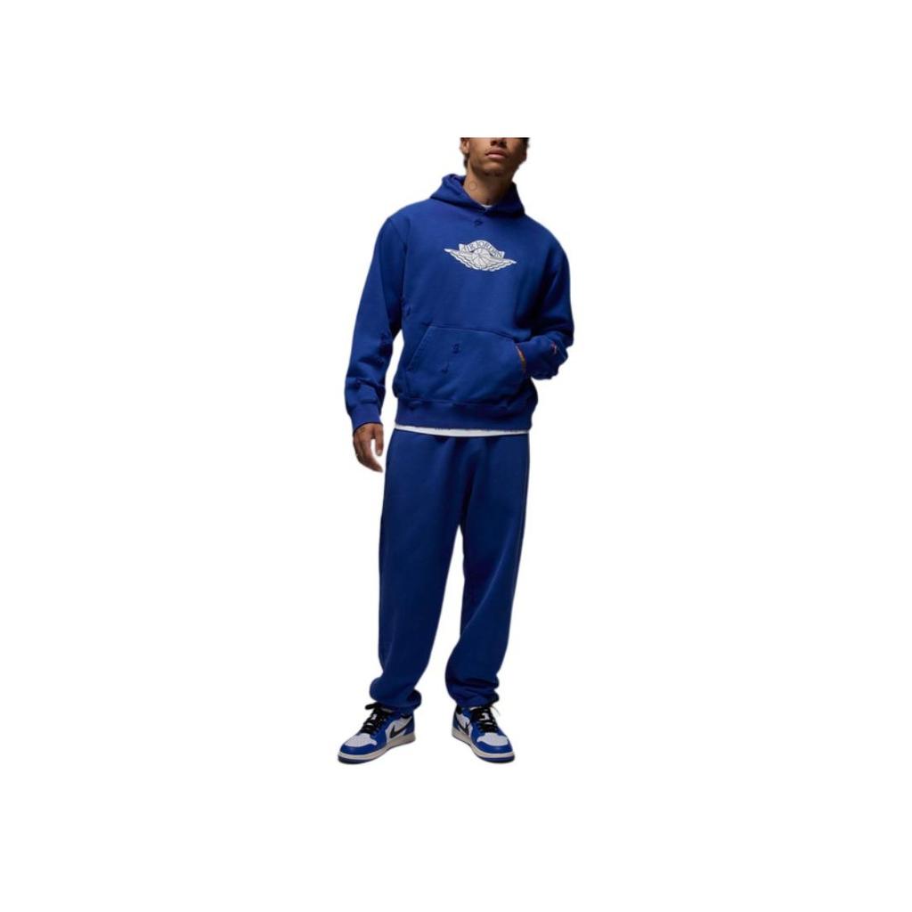 Jordan Air SS25 Rare Simple Comfortable Hooded Long Sleeve Sweatshirt Men sweatshirt Deep-Royal-Blue IB3003-485
