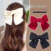 Большой красный бант заколка для волос головной убор для женщин - издание 2025: Стильный аксессуар для волос на затылок