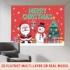 Party Backdrop Christmas Flat Merry Festive Multi Layered Celebrations Celebration Photo Booth Front Door Decor