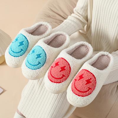 Lucyever 2024 Новые мультяшные теплые домашние тапочки для женщин, милые зимние туфли с мягкой подошвой для дома, противоскользящие толстые плюшевые шлепанцы