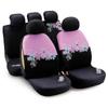 Pink Flower Car Seat Cover with Flower Embroidery Universal Fit for Most Car Seats