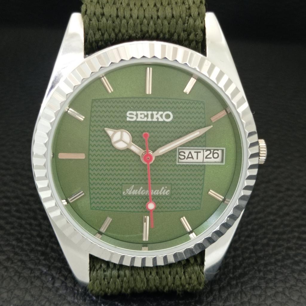 ВИНТАЖНЫЕ ОТРЕМОНТИРОВАННЫЕ МУЖСКИЕ АВТОМАТИЧЕСКИЕ ЧАСЫ SEIKO 6309A ЯПОНИЯ ЗЕЛЕНЫЙ ЦИФЕРБЛАТ a443161-1