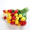 30pcs Red White Yellow and Orange 14" Artificial Tulips Flower Real-Touch Fake Tulips for Party Home Decoration