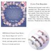 JYL TS Bracelet Mother's Day  Heart Pendant Beaded Honors Love & Fertility