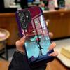 Чехол для телефона Аниме H-Hazbin-Hotel для Samsung A25 A13 A33 5G A54 A36 A35 A56 A52 A14 Ударопрочный Стеклянный Чехол