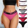 6PCS Women's Panties Sexy Breathable Cotton Underwear Female Comfort Lingerie Low Waist Pantys Soft Ladies Briefs XS-L