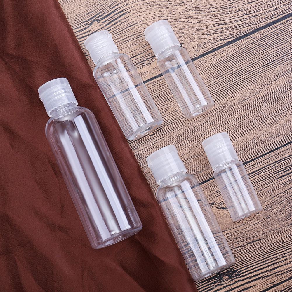 Free Portable Travel Plastic Cosmetic Spray Bottle Refillable Bottles Liquid Dispensers Transparent