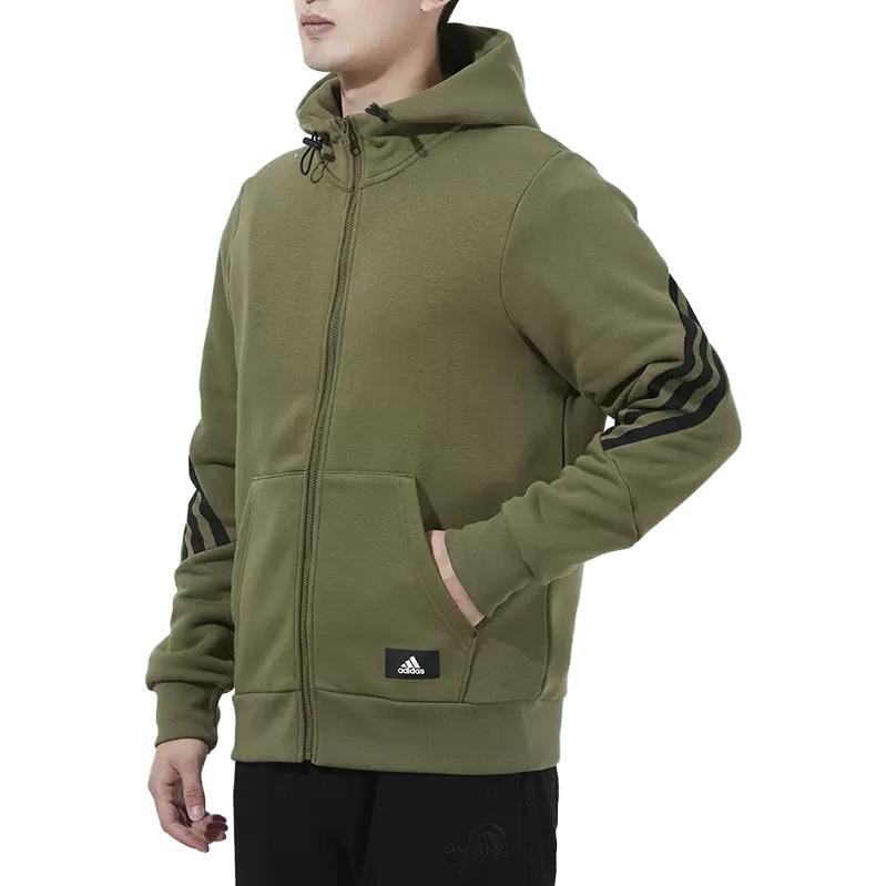 adidas Куртки Мужские Оливковые С капюшоном Умеренные Другие H44177