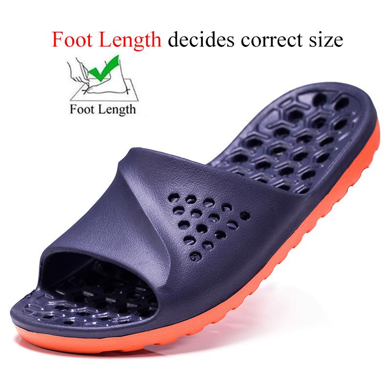 Плюс Большой Размер 49 50 51 52 Домашние Тапочки для Ванной для Мужчин Женщин Шлепанцы для Душа с Отверстиями Шлепанцы Уличные Пляжные Летние