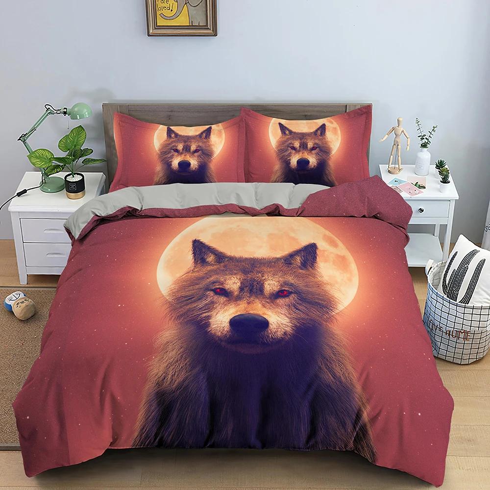 Пододеяльник из хлопка Moon Wolf Bohemia 220x240, зимний комплект двуспальной кровати, комплект постельного белья для двоих, комплект постельного белья размера «king size»