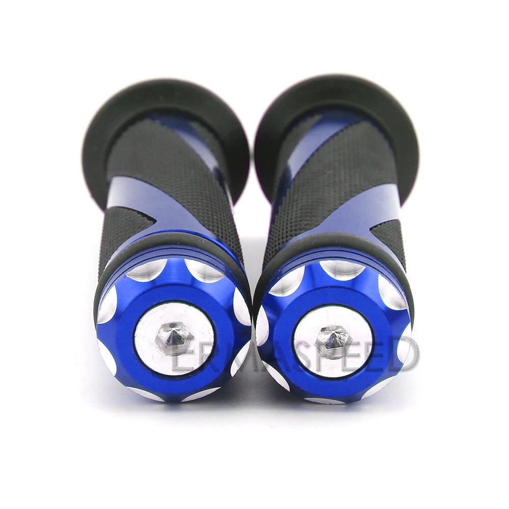 7/8"; Алюминиевые резиновые ручки для мотоциклов, ручки для руля, ручка на конце ручки, ручки для дроссельной заслонки, спортивные мотоциклы