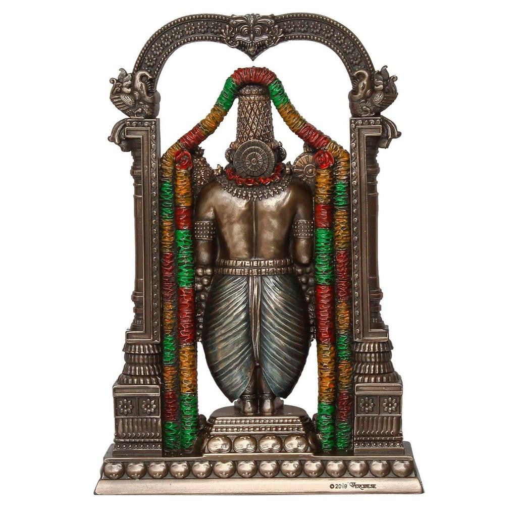 NEW Tirupati Balaji Cold Cast Bronze Resin Decorative Figurine