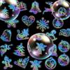 50 Transparent Laser Merry Christmas Stickers Colorful Holographic PET Stickers