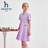 Сладкое контрастное поло-платье для девочек HAZZYS