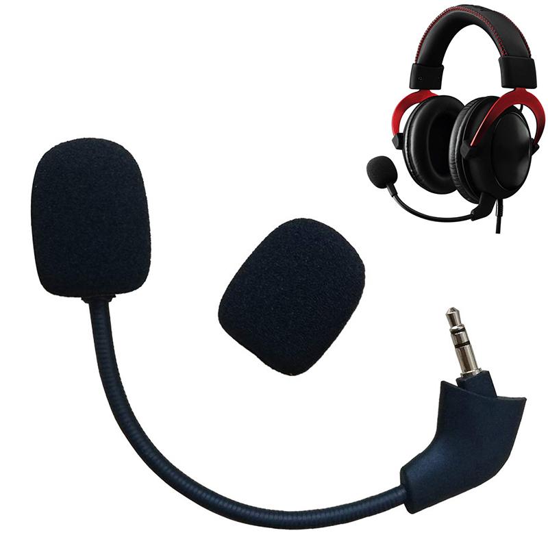 Запасной игровой микрофон 3,5 мм для игровых гарнитур Kingston HyperX Cloud 2 II X Core Pro Silver Cloudx