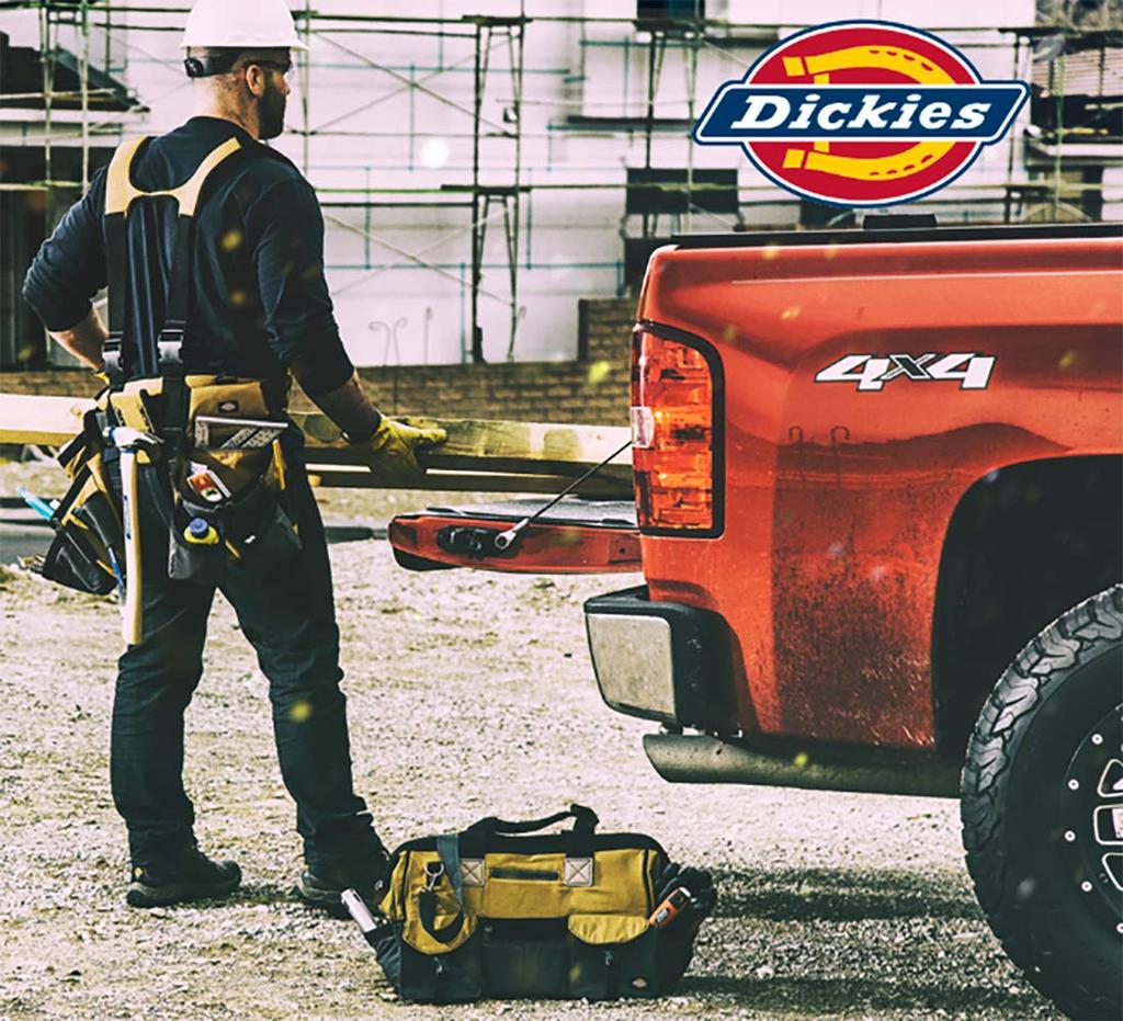 Dickies 4 шт., пояс для инструментов с подкладкой, охлаждающая сетка, стальная пряжка, черный плотницкий
