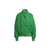 Solid Color Zip-Up Long Sleeve Jacket Women Outerwear Green HI0926