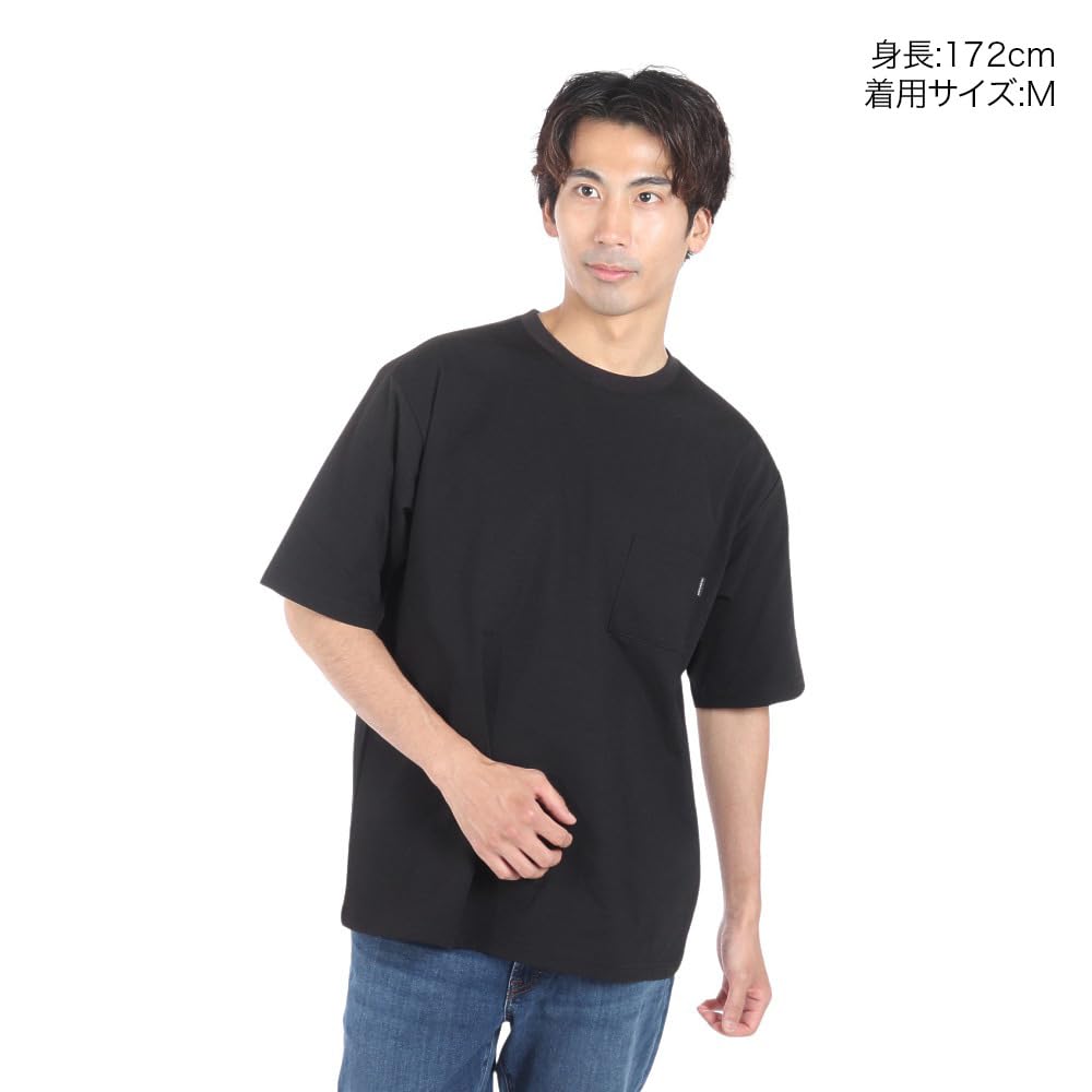 Футболка North Airy Pocket черного цвета с вырезом L [The Face] S/S