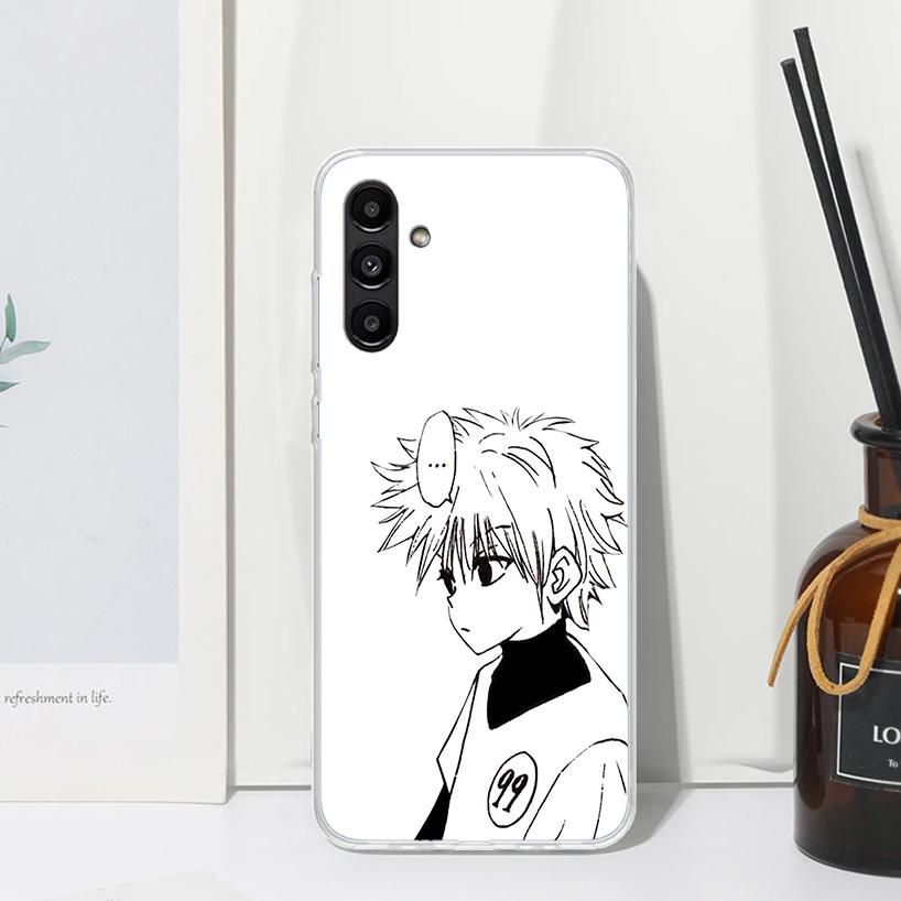 Black White Hunter HXH Phone Case For Samsung Galaxy A17 A37 A57 A16 A26 A36 A56 A15 A25 A35 A55 A14 A24 A34 A54 A13 A23 A33 A53