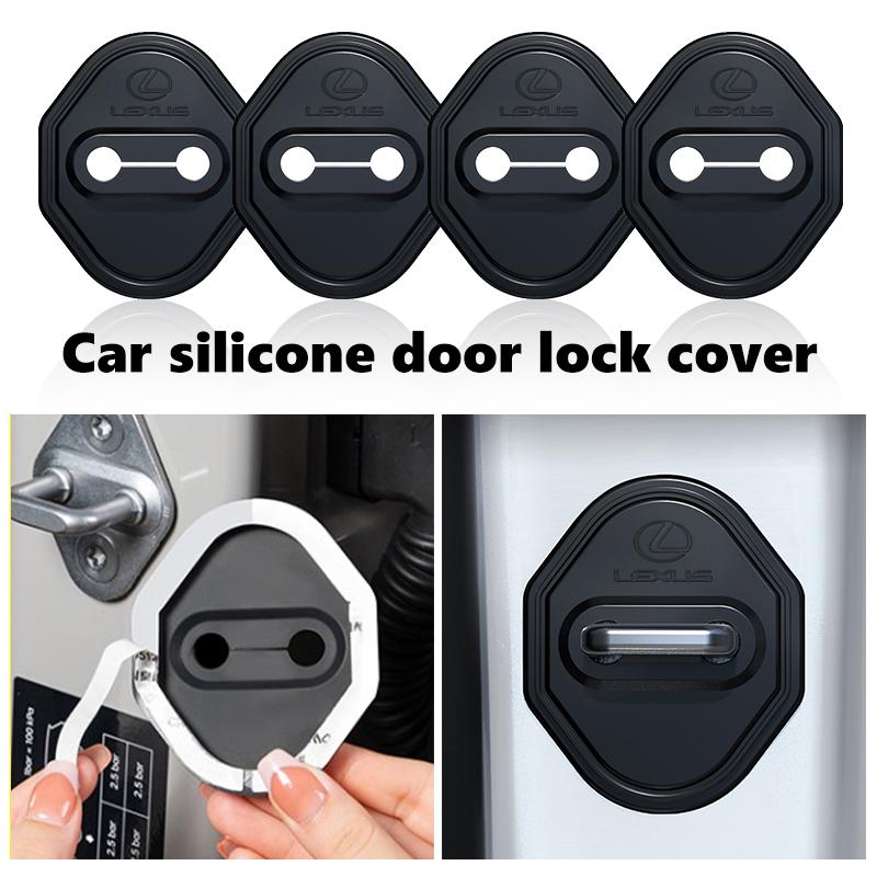 For Lexus Silicone Car Door Lock Buckle Protector Cover RX350 IS250 IS200 GS300 LX570 RC350 UX250h ES350DP9