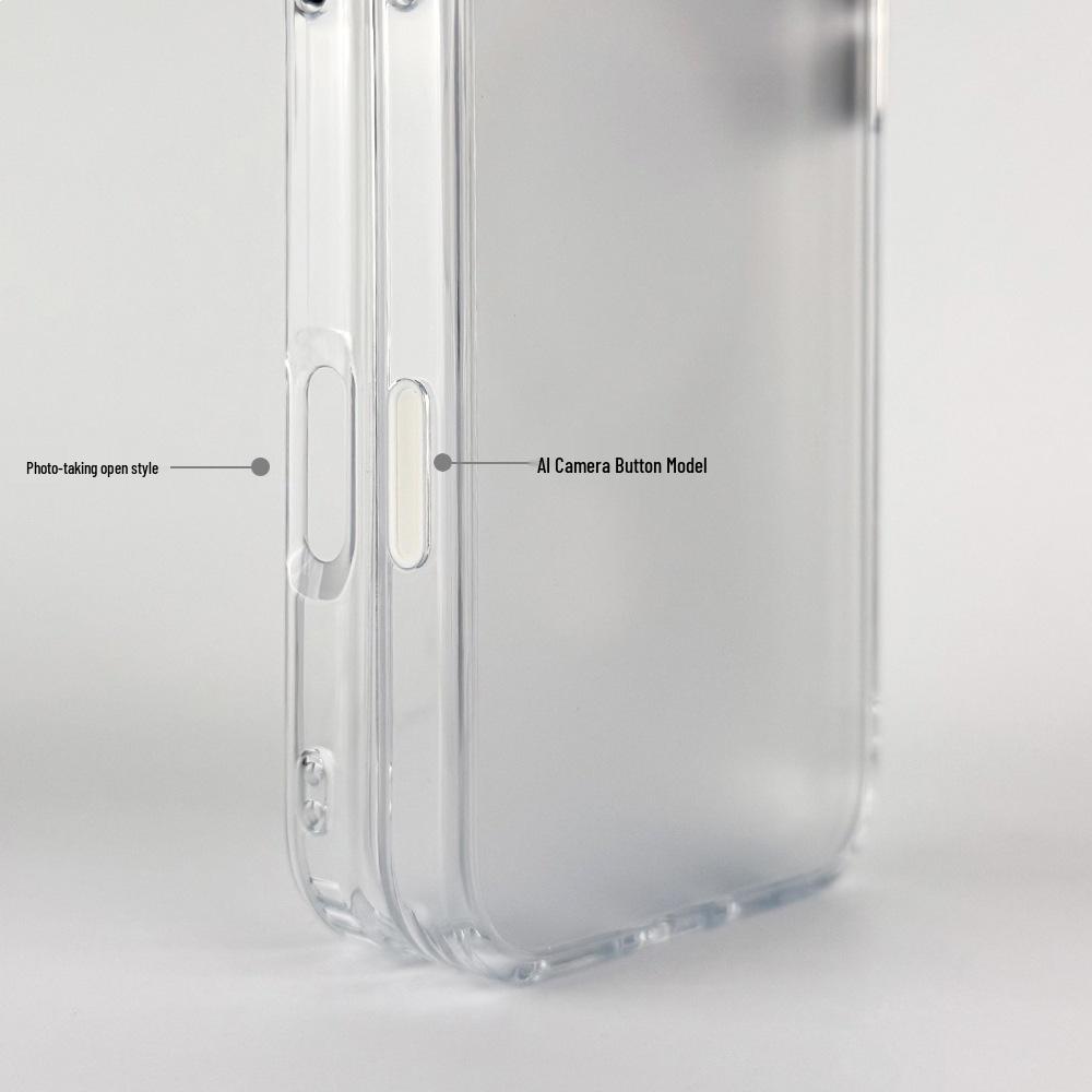 «Матовая текстура Чехол для телефона Apple 17 Pro Max с кнопкой AI-камеры и магнитной защитой»