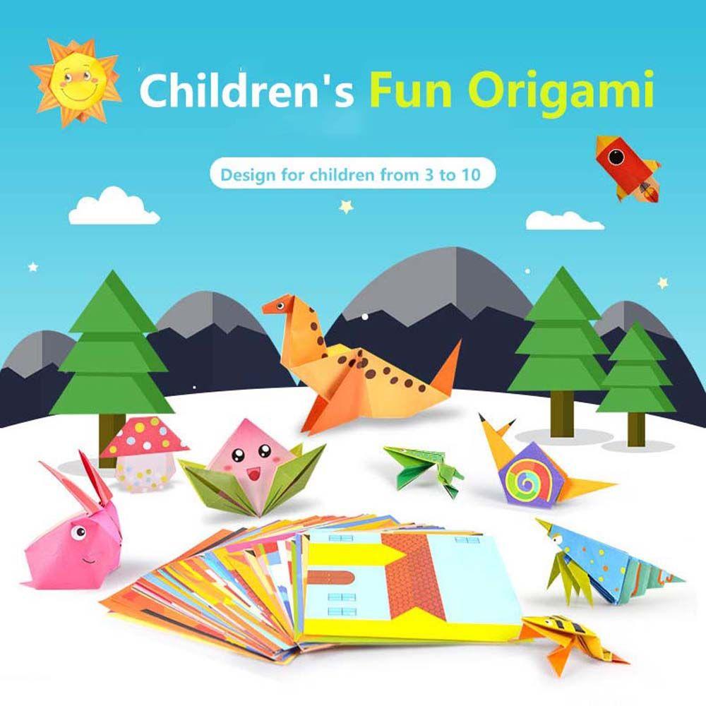Learning Book Educational Baby Hand-cut Paper Kids Craft Toys Folding Paper Origami Handmade Paper