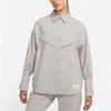 Nike Рубашки Женские Серые С Воротником Умеренные Рубашки DD5051-033