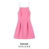 2025 Spring Women's European & American Style Pleated Sleeveless Short Dress