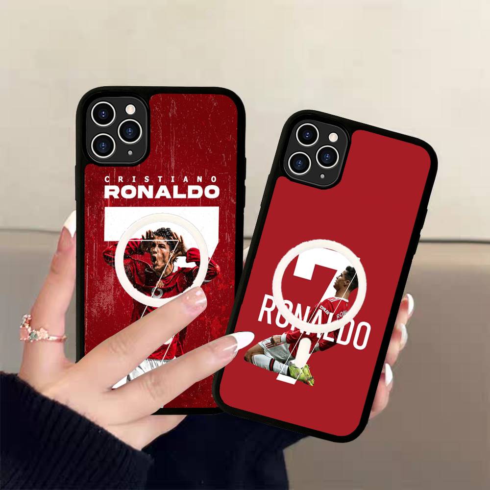 Известные Футболисты C-CR7 Чехол для Телефона Для iPhone 17 Air 16 15 14 13 12 11 Pro Max Plus Для Magsafe Беспроводной Заряд Чехол