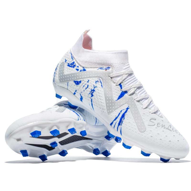 33-46 Мужские футбольные бутсы с низким верхом и длинными шипами большого размера, противоскользящие, износостойкие, для искусственного газона, детские футбольные бутсы с длинными шипами