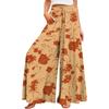 Women's Summer Wide Leg Pants High Waisted Flowing Pockets Fashion Casual Casual Bohemian Printed Beach Pants