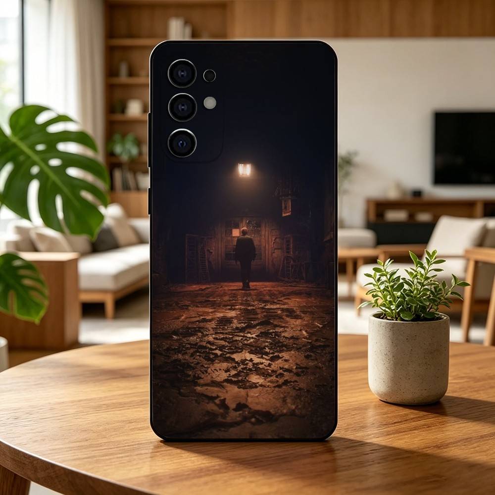 Чехол для телефона James Sunderland Game Silent Hill для Samsung S25, S24, S21, S22, S23, S30, Ultra, S20, Plus, Fe, Lite, Note, 10, Черный чехол