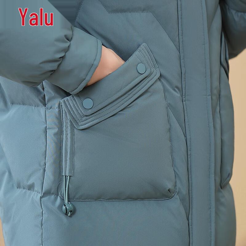 Yalu Women's Mid-length Fox Fur Collar Down Jacket