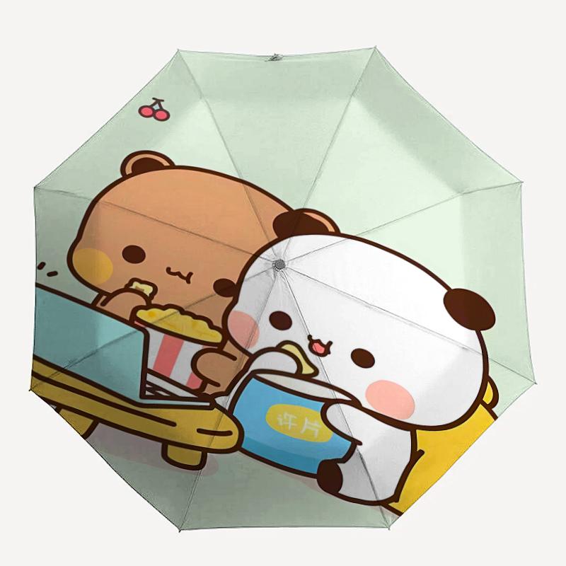 1pc Yier BuBu Bear3 Umbrella, Sun Protection, And UV Shielding. It Has Eight Sturdy Ribs for Outdoor Use And Perfect Gift