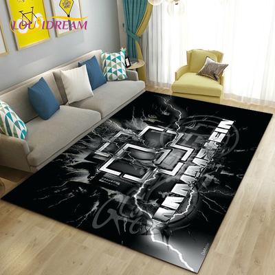 R-Rammstein Rock Band Коврик Большой, Коврик для гостиной Спальня Диван Коврик Украшение, Нескользящий кухонный коврик 3D