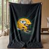 Green Bay Packers Flannel Fleece Blanket Cozy Warm Throw Blanket For Couch Bed Travel All Season Use