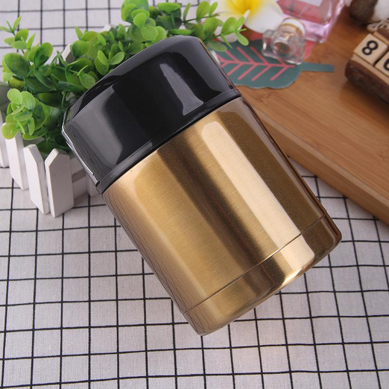 800-1500ml 316 Stainless Steel Food Jar,Portable Insulated Porridge Soup Container with Carry Handle Leakproof Thermal Lunch Pot