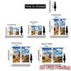 2pcs, 2D FLAT PRINTING Curtains (Without Rod) Desert Rocks Popular Curtain Polyester Curtains Outdoor Decorations for Bedroom,