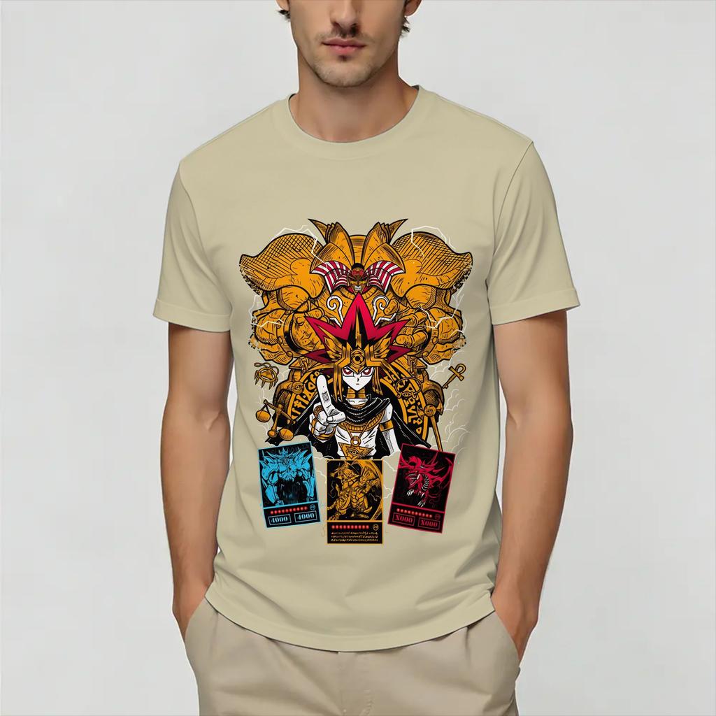 YuGiOh Card Unisexs T Shirts Novelty Tees Short Sleeve O Neck TShirts Cotton Birthday Gift Tops