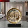 1pc Venetian St. Mark'S Square Ceramic Decorative Plate - Non-Food Contact, Classic Round Tabletop Art for Home, Office, or