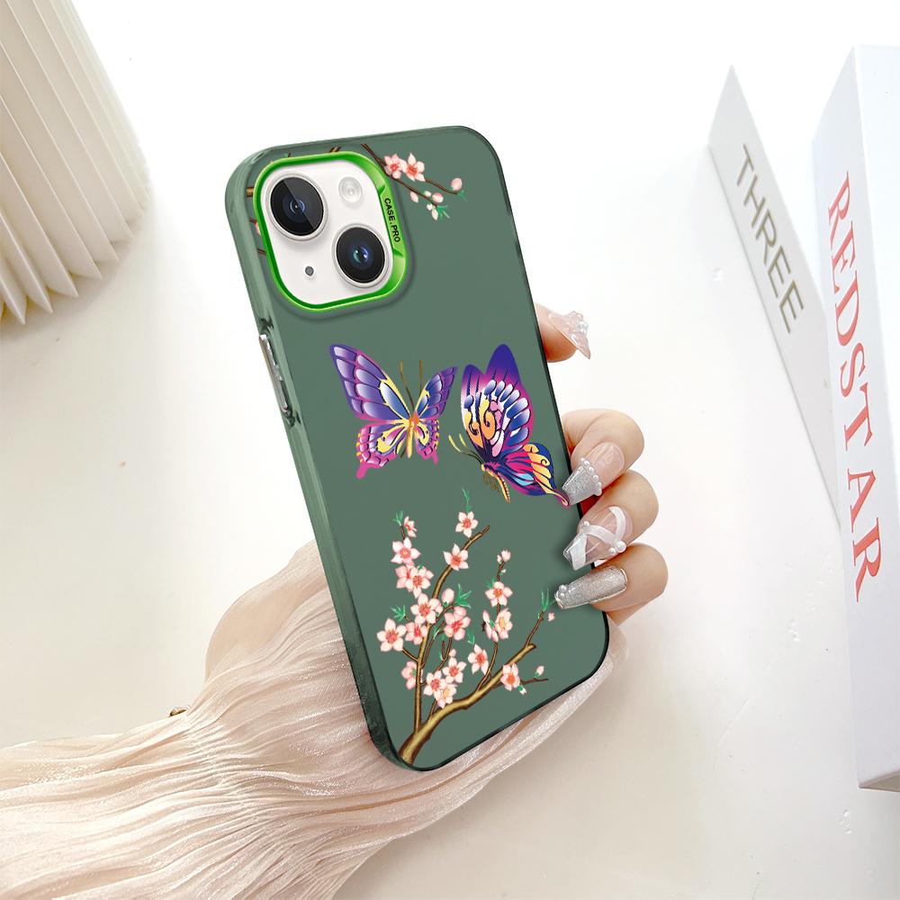 Модный красочный серебристый двусторонний чехол для телефона, мягкий край, жесткий чехол, полная защита, противоударный чехол для телефона для Samsung A16 A55 Xiaomi Redmi 14C Poco C75