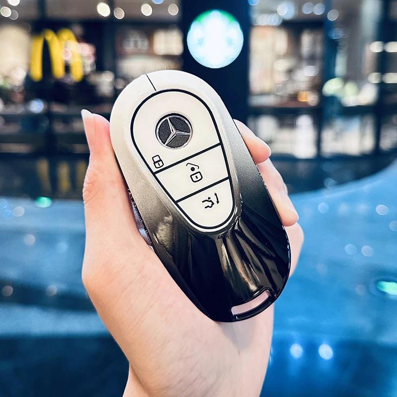 RPO5 Car Key Case Cover for Mercedes Benz 2022 C S Class W206 W223 S350 C260 C300 S400 S450 S500 Key Shell Protector