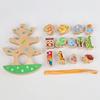 Wooden Animal Bead Balance Tree Building Blocks Develops Balance Skills Large Beads Characters)