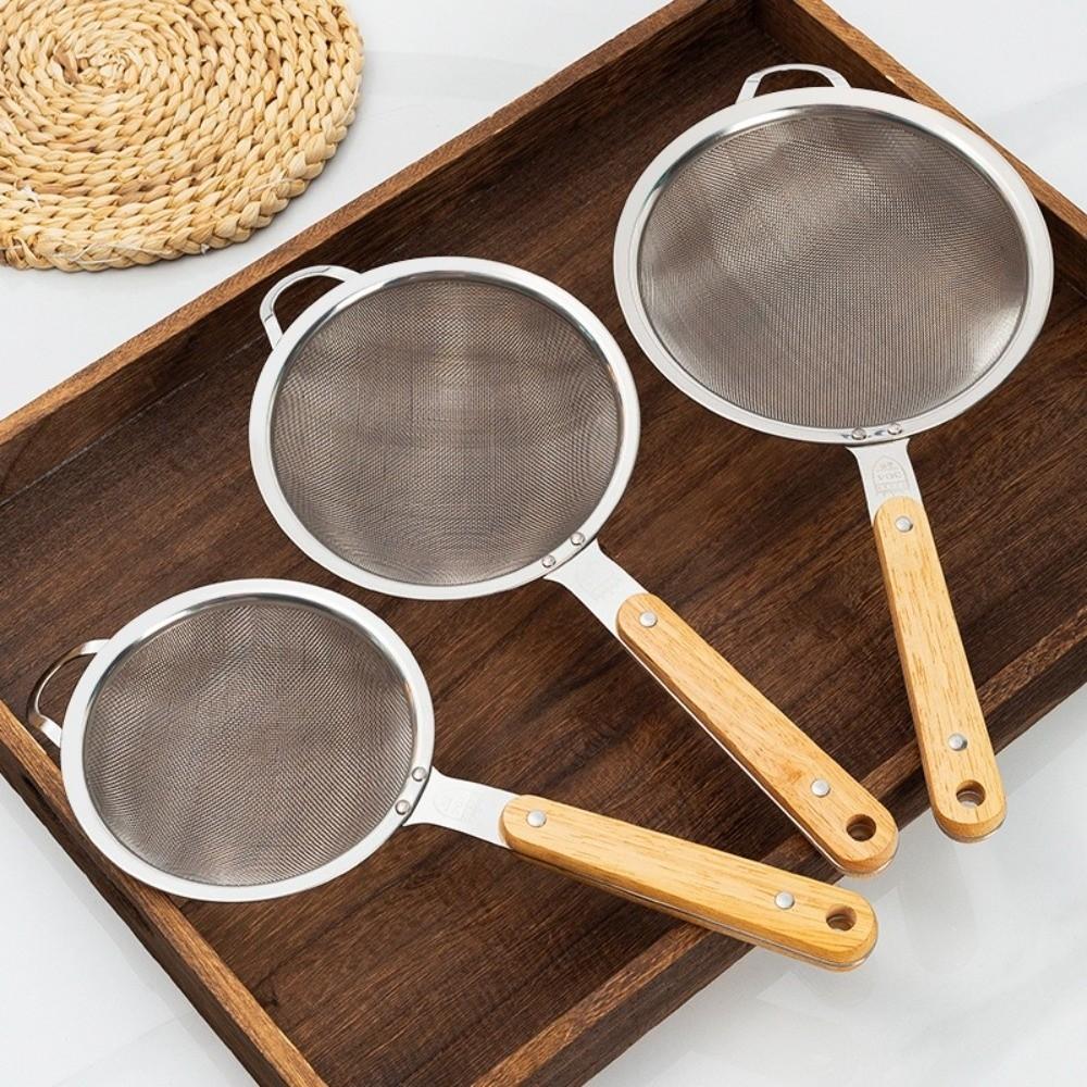Stainless Steel Food Strainer Colander Rust-Proof Cocktail Sieve New Tea Strainer for Kitchen