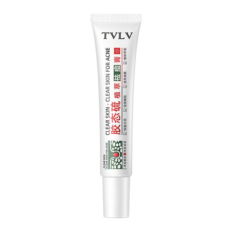 Крем TVLV Colloidal Sulfur Anti-Acne Cream с легкой увлажняющей формулой для мягкого очищения кожи