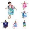 Hooded Robes Kids Bath Towel Super Absorbent Beach Shawl Boy Girl Swim Cartoon