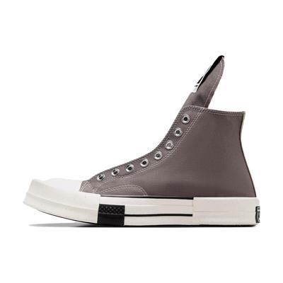 Rick Owens x TURBODRK Chuck 70 Бесшнуровочные Железо Унисекс Кроссовки Коричневый Белоснежный Натуральный-Слоновая кость A03938C