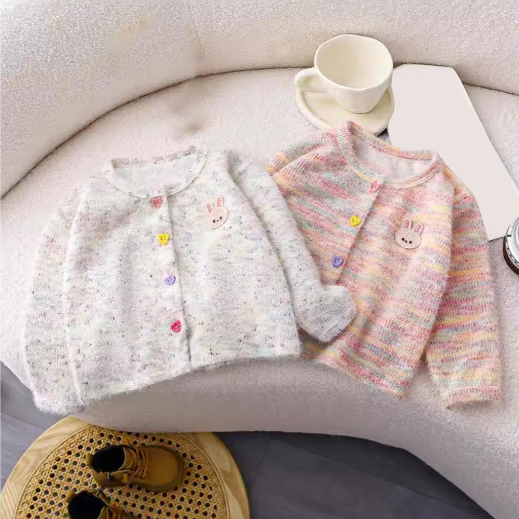 Малыши Дети Девочки Мальчики Принт Мультфильм Свитер Вязаный Теплый Кардиган Куртка Топы