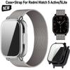 Миланский сетчатый ремешок для Redmi Watch 5 Active, ремешок с чехлом и защитной пленкой для экрана, ремешки для Redmi Watch 5 Lite, браслет, аксессуары